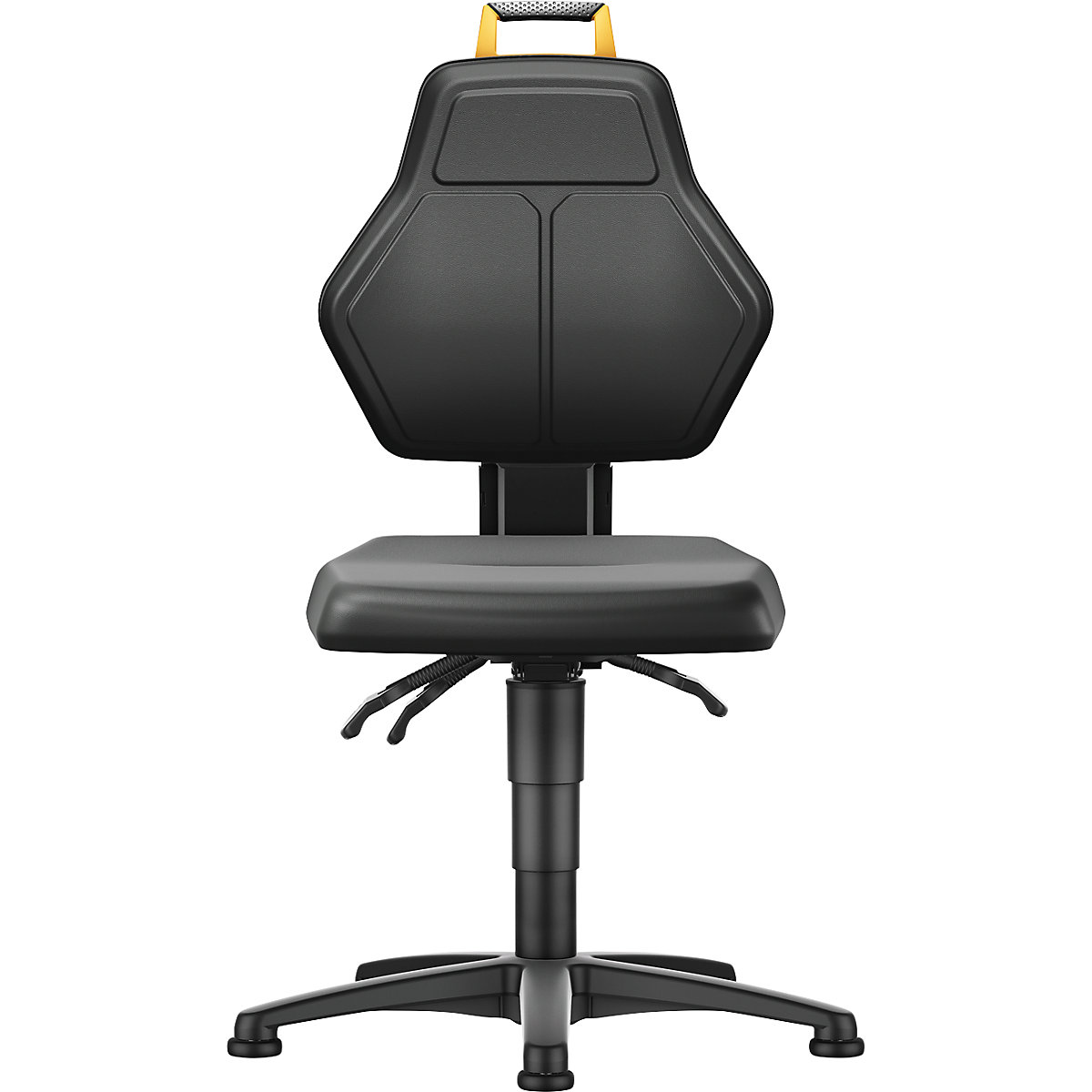 Cadeira de trabalho giratória, preta – eurokraft pro (Imagem do produto 2)-1