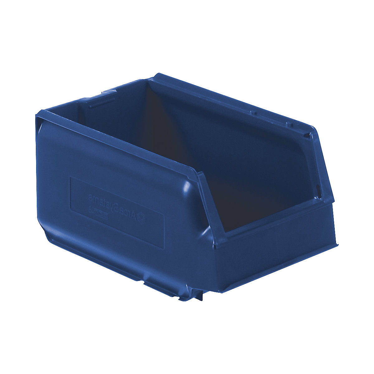 Caixa de armazenagem à vista em polipropileno, CxLxA 250 x 148 x 130 mm, UE de 32 unid., azul-0