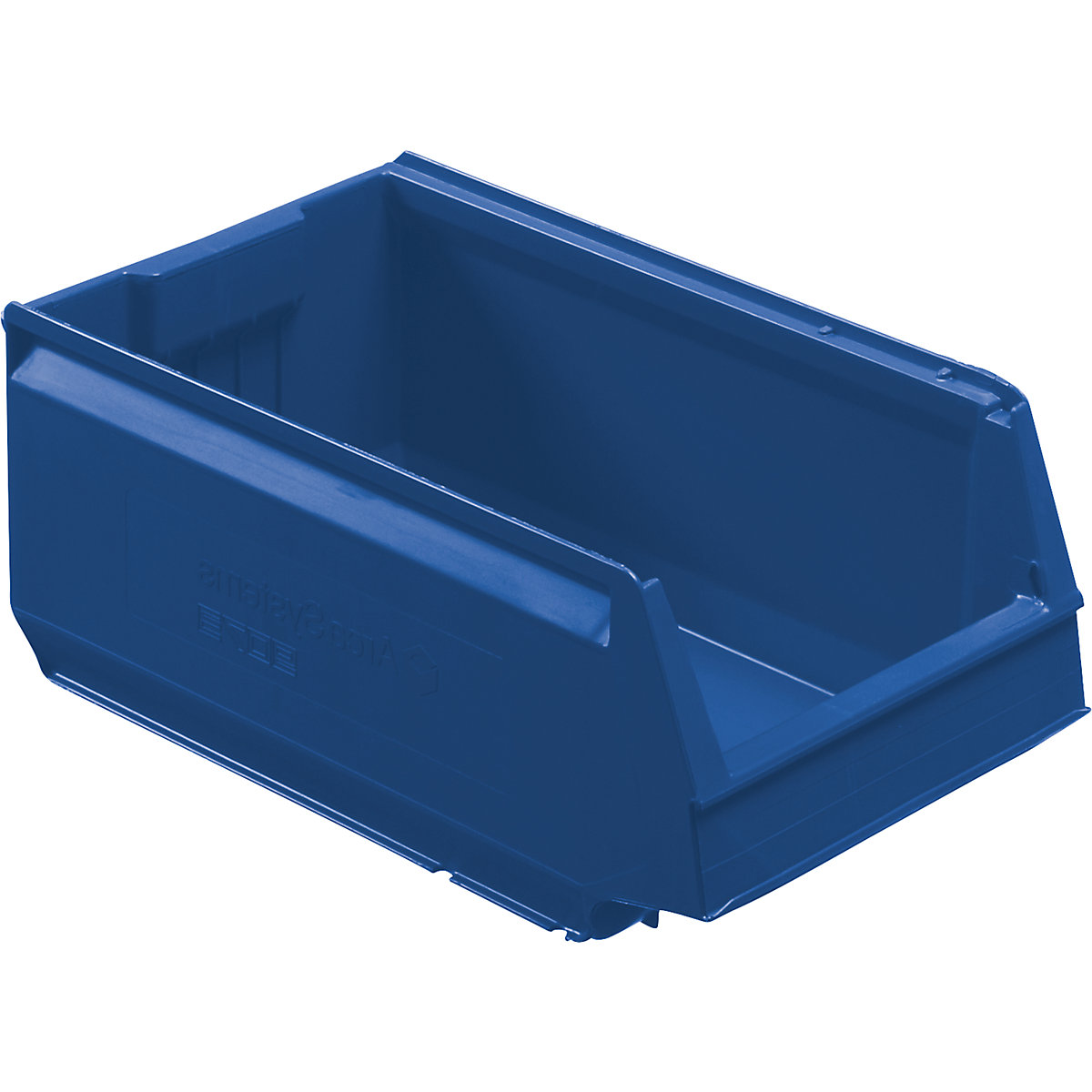 Caixa de armazenagem à vista em polipropileno, CxLxA 350 x 206 x 150 mm, UE de 16 unid., azul-0