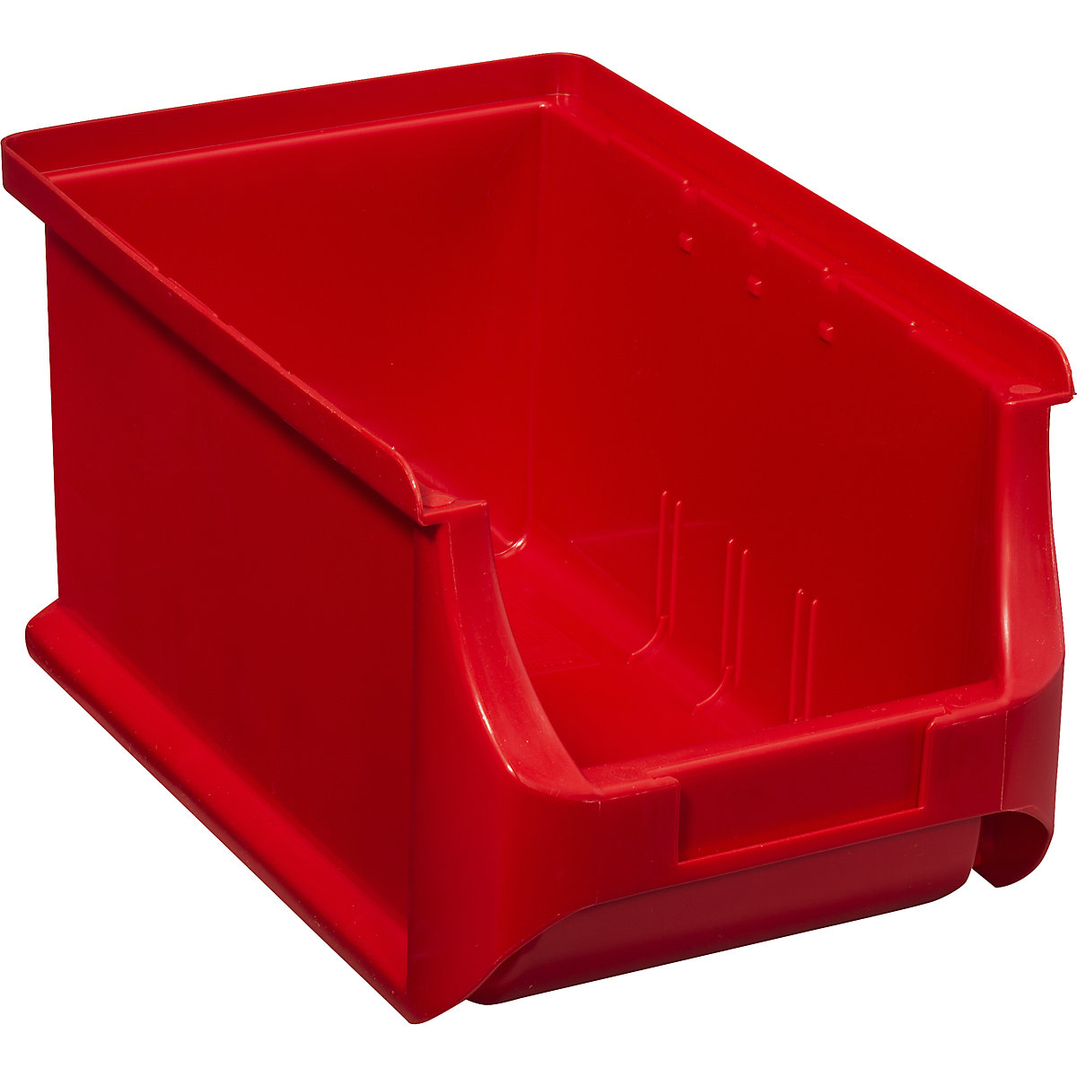 Caixa de armazenagem à vista, CxLxA 235 x 150 x 125 mm, embalagem de 24 unid., vermelho-0