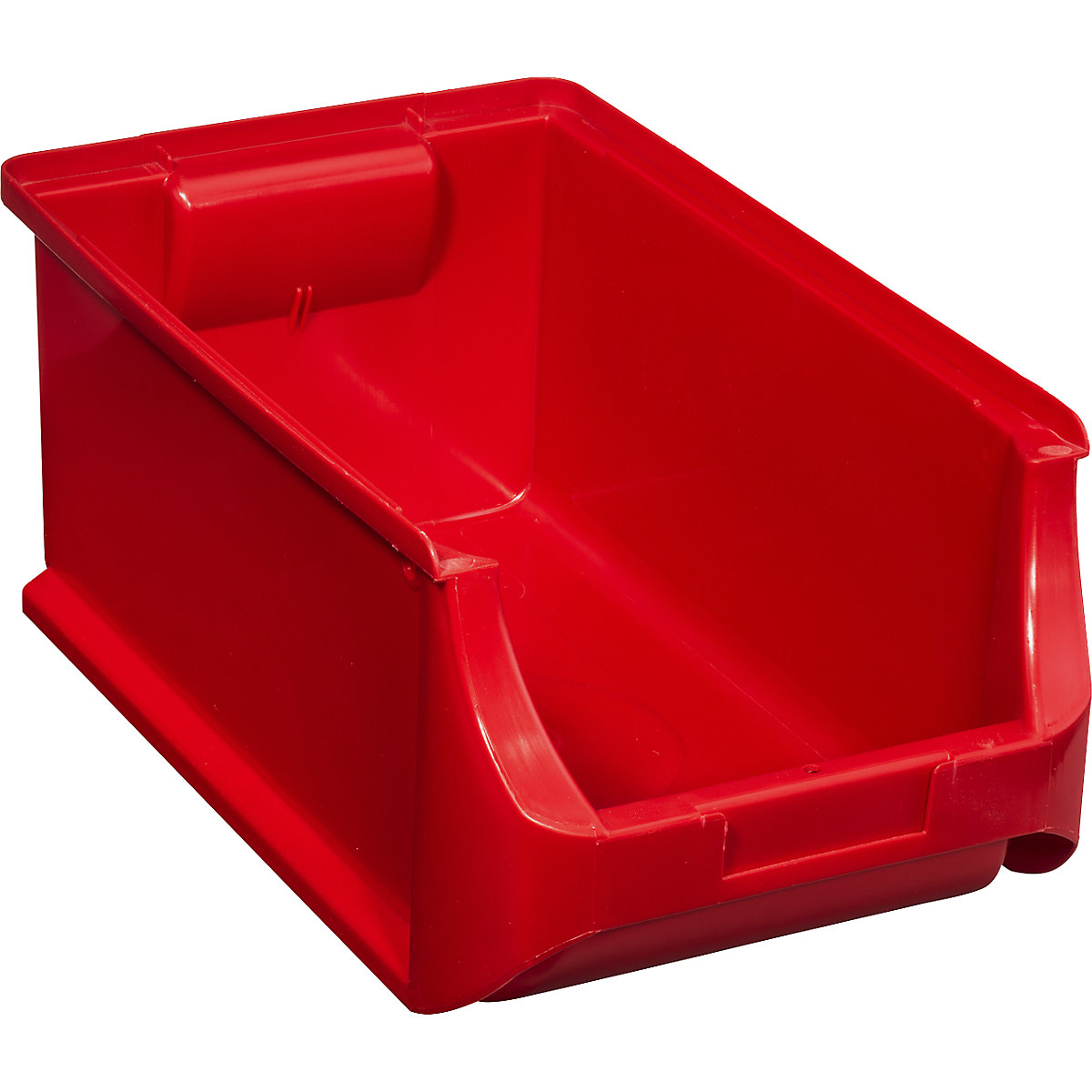 Caixa de armazenagem à vista, CxLxA 355 x 205 x 150 mm, embalagem de 12 unid., vermelho-0