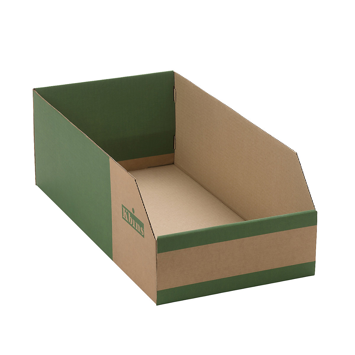 Caixa de cartão para estante, uma camada e dobrável, embalagem com 25 unidades, CxLxA 500x300x200 mm-0