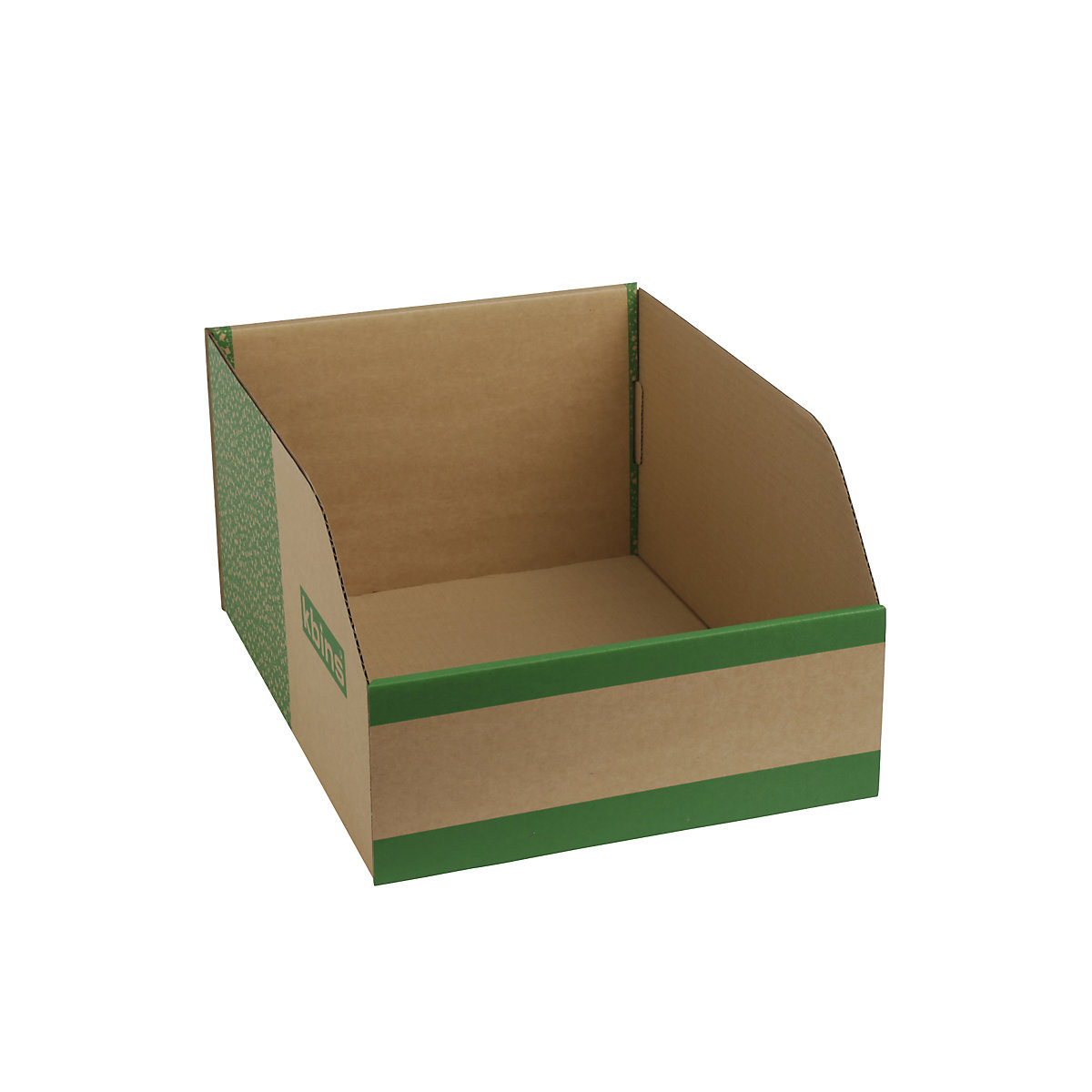 Caixa de cartão para estante, uma camada e dobrável, embalagem com 25 unidades, CxLxA 400x300x200 mm-0