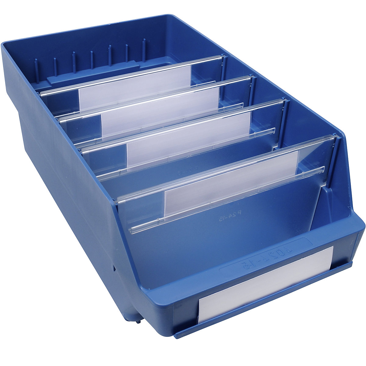 Caixa para estante em polipropileno muito resistente – STEMO, azul, CxLxA 400 x 240 x 150 mm, UE 10 unid.-0