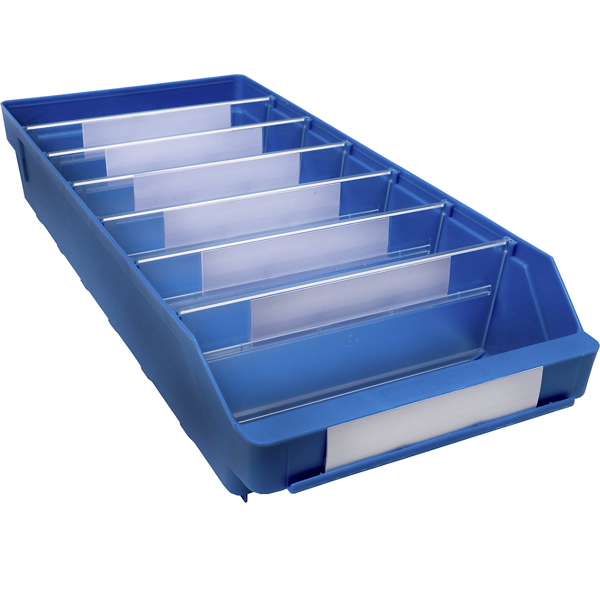 Caixa para estante em polipropileno muito resistente – STEMO, azul, CxLxA 500 x 240 x 95 mm, UE 15 unid.-0
