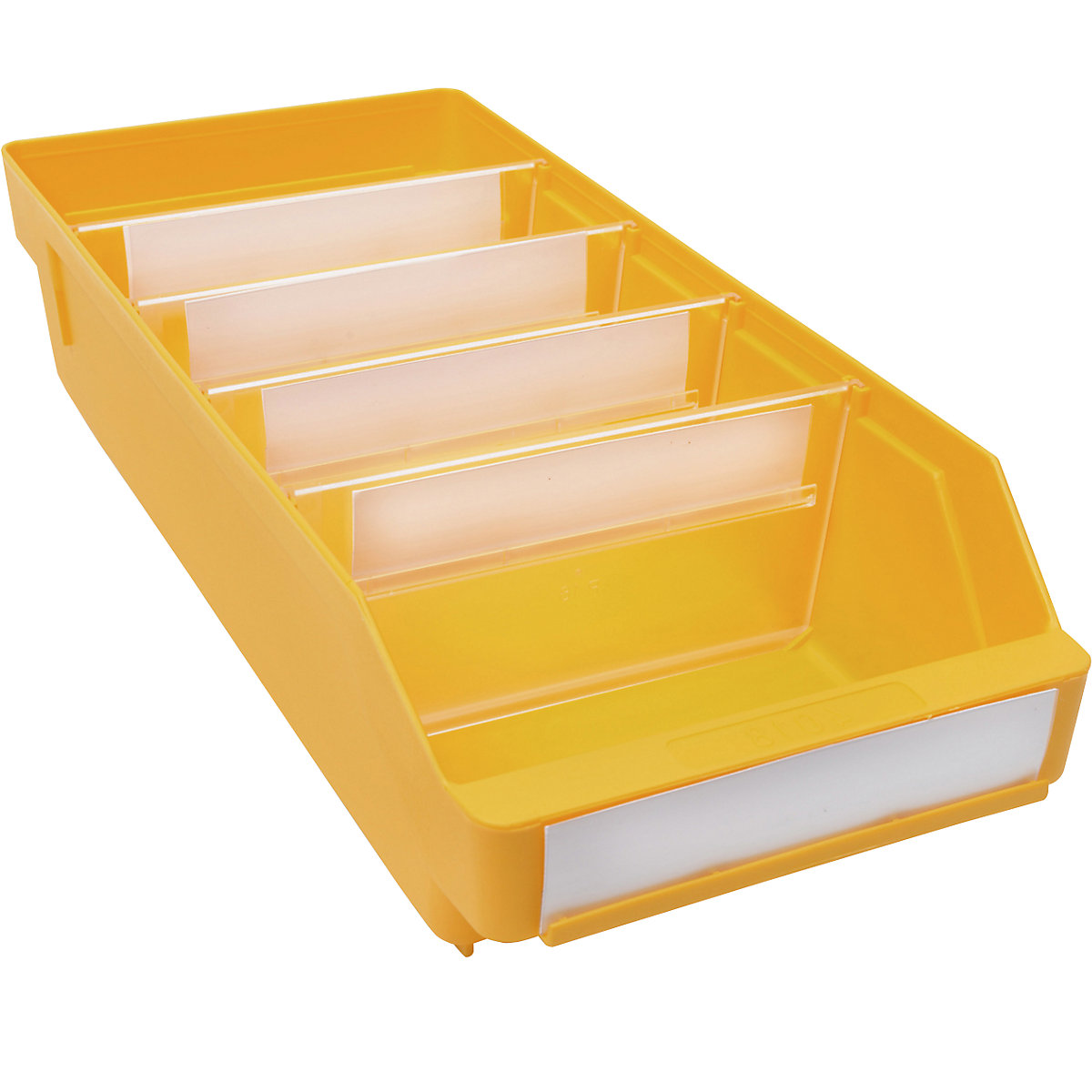 Caixa para estante em polipropileno muito resistente – STEMO, amarelo, CxLxA 400 x 180 x 95 mm, embalagem com 20 unidades-0
