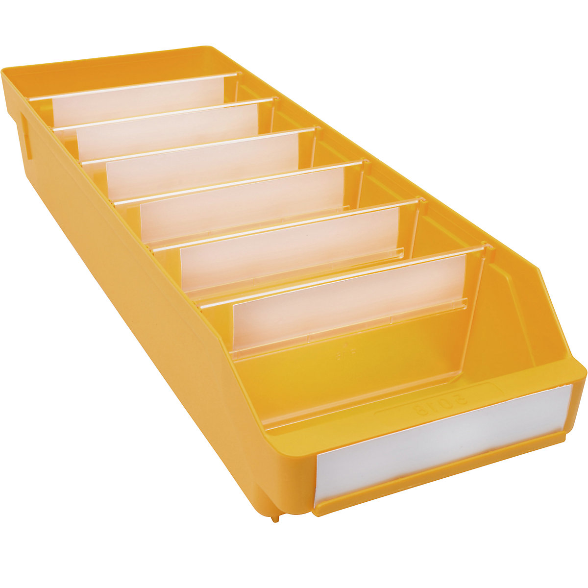 Caixa para estante em polipropileno muito resistente – STEMO, amarelo, CxLxA 500 x 180 x 95 mm, embalagem com 20 unidades-0