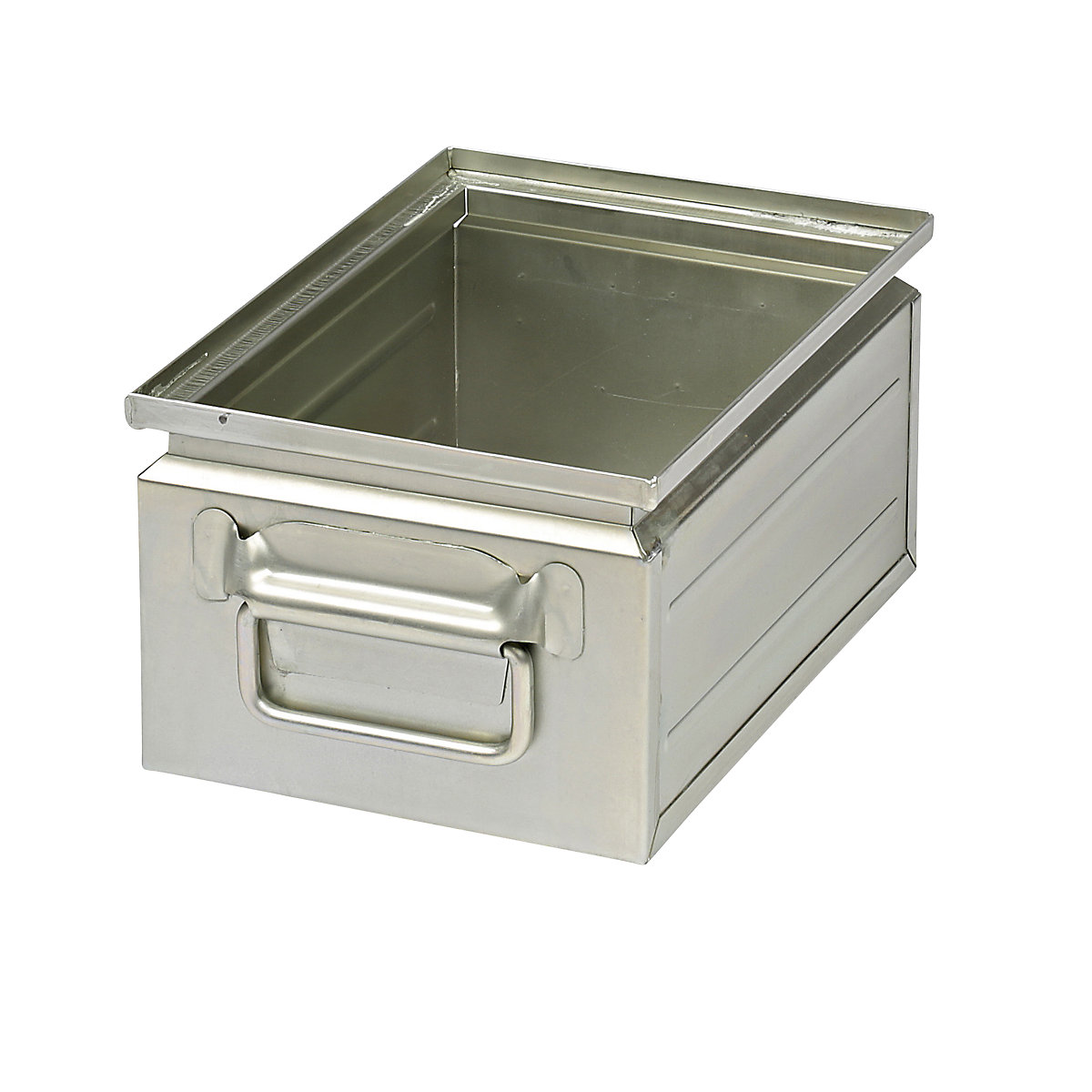 Caixa empilhável em chapa de aço, volume aprox. 9 l, galvanizada-0