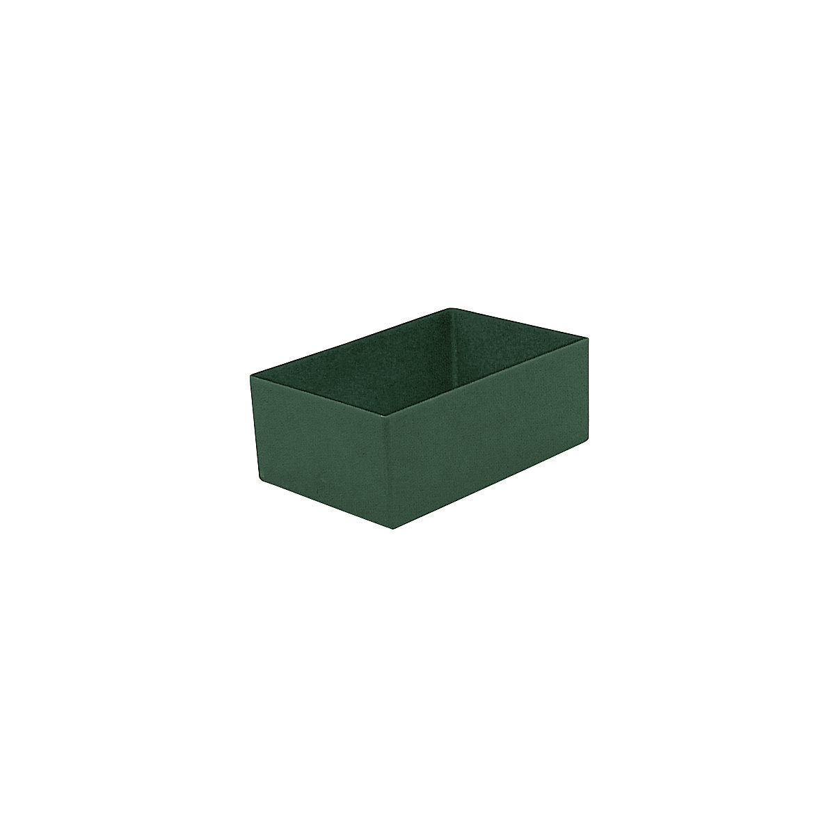 Caixa inserível, altura 63 mm, verde, CxL 162x108 mm, embalagem com 50 unidades-0