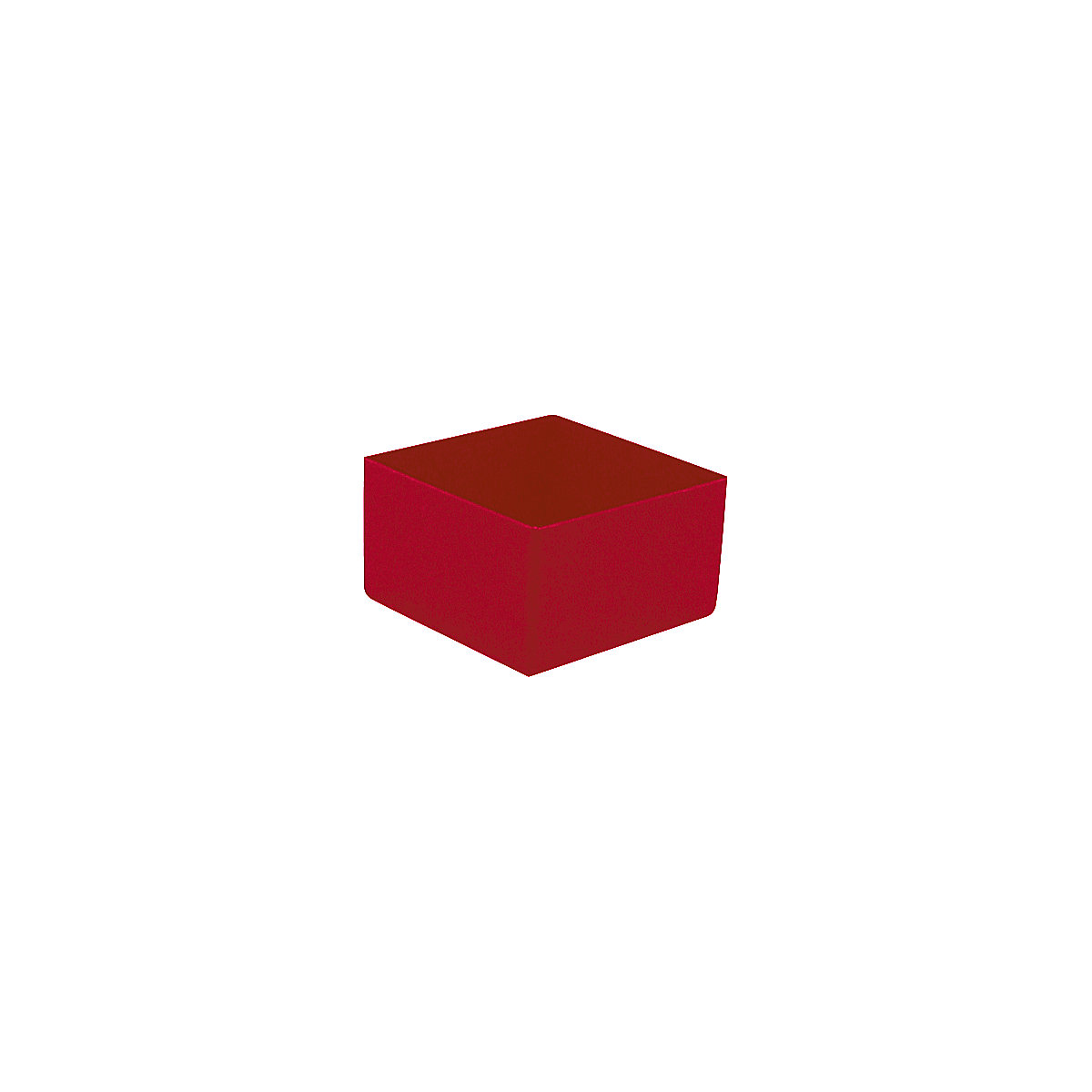 Caixa inserível, altura 63 mm, vermelho, CxL 108x108 mm, embalagem com 50 unidades-0