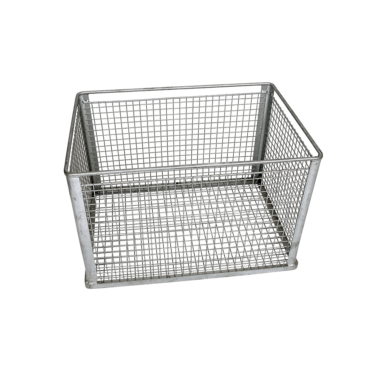 Cesto empilhável para cargas pesadas, tamanho da malha estreito, dimensões exteriores CxLxA 815 x 565 x 525 mm-0
