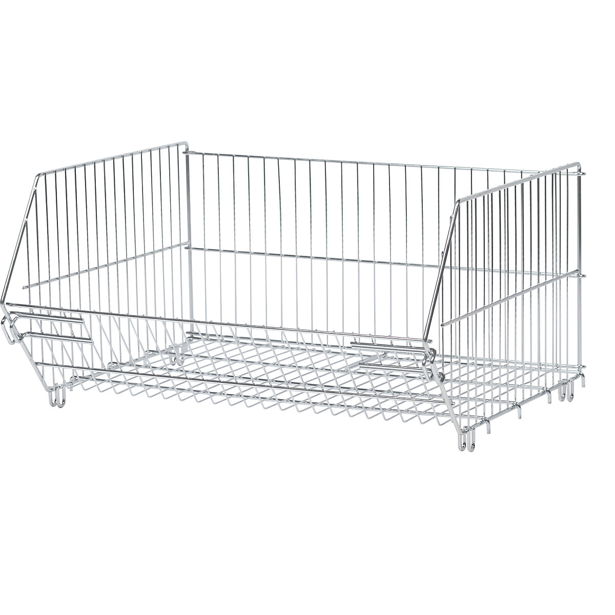 Cesto encaixável, CxLxA 620 x 420 x 230 mm, galvanizado-0
