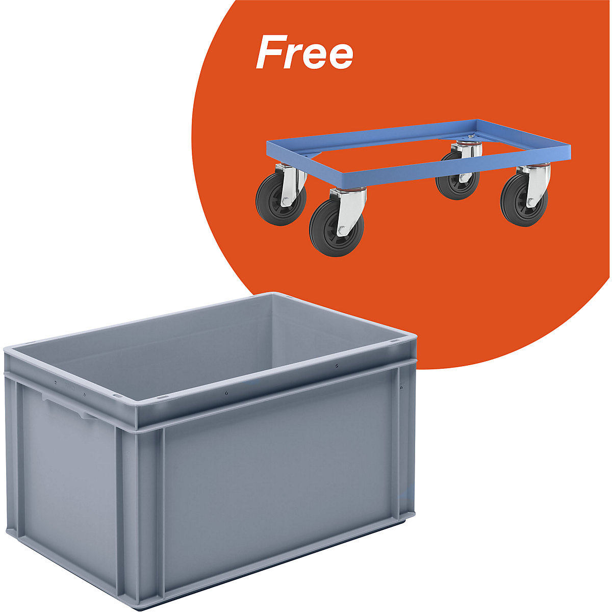 Promoção: 4 recipientes com chassi rolante