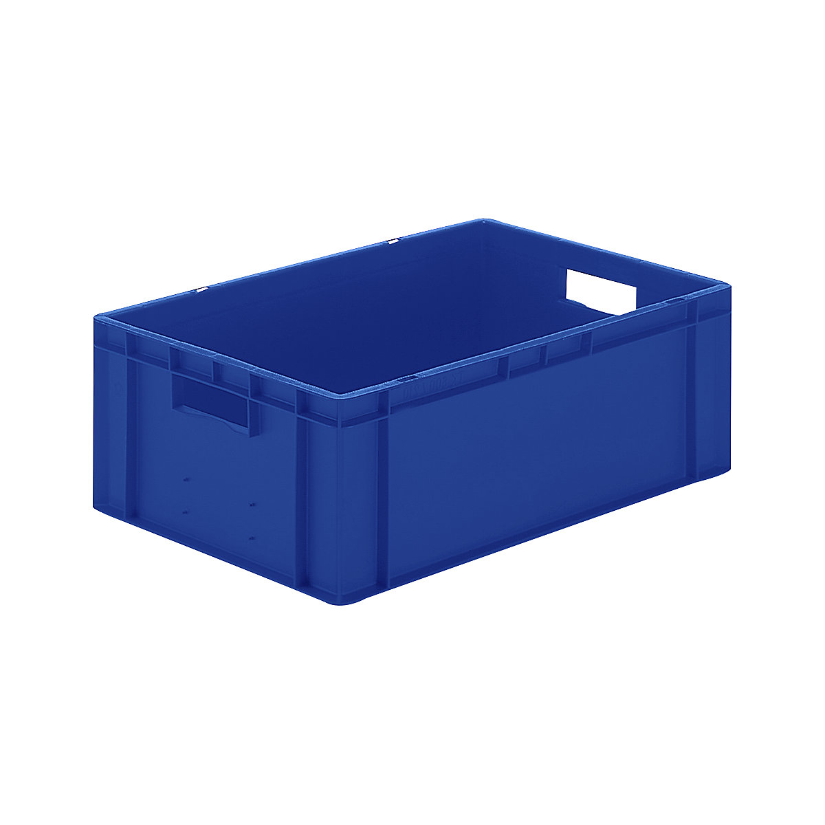 Recipiente empilhável em formato Euro, paredes e fundo fechados, CxLxA 600 x 400 x 210 mm, azul, embalagem de 5 unid.-0