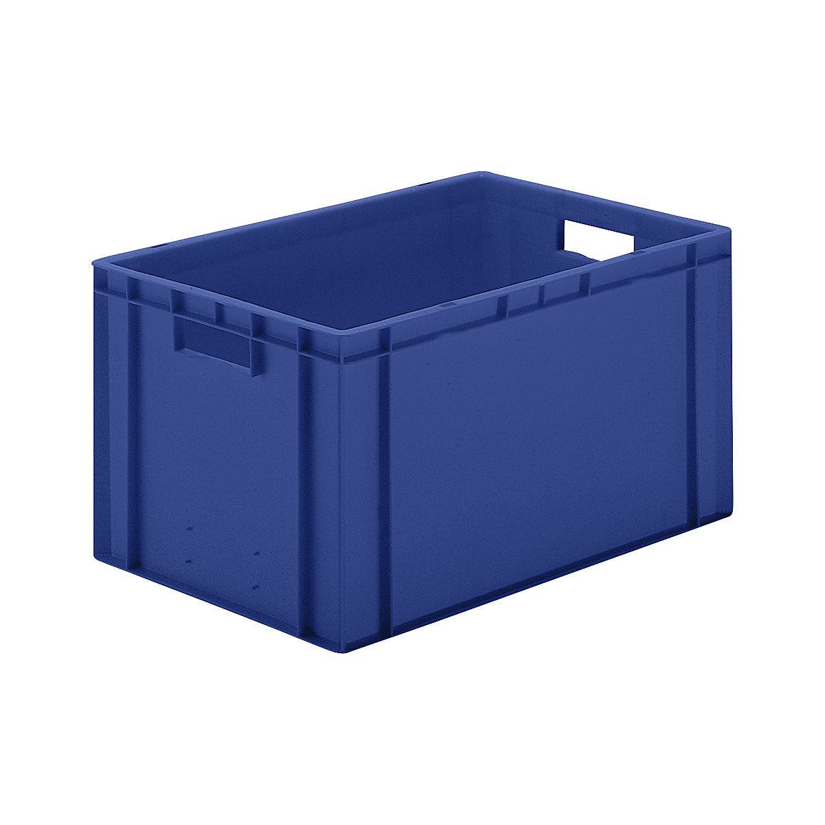 Recipiente empilhável em formato Euro, paredes e fundo fechados, CxLxA 600 x 400 x 320 mm, azul, embalagem de 5 unid.-0