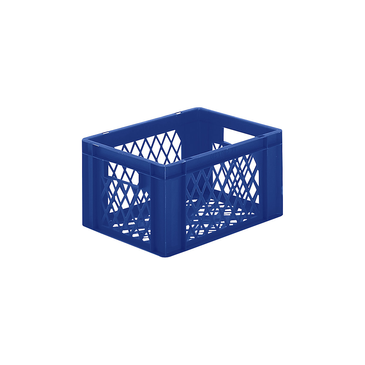 Recipiente empilhável em formato Euro, paredes e fundo perfurados, CxLxA 400 x 300 x 210 mm, azul, embalagem de 5 unid.-0