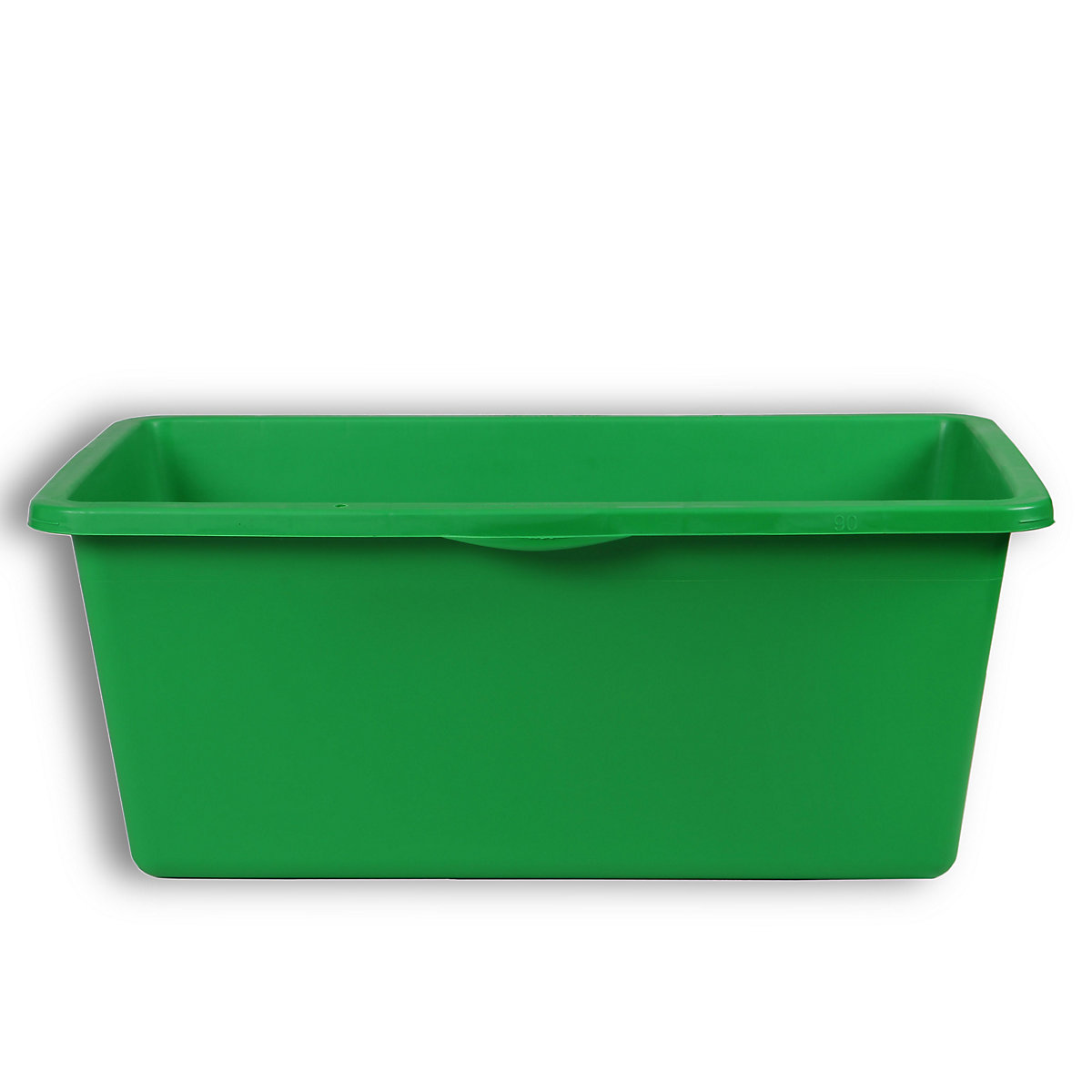 Tina de plástico, volume 90 l, 640 x 350 mm, verde, embalagem de 3 unid.-0