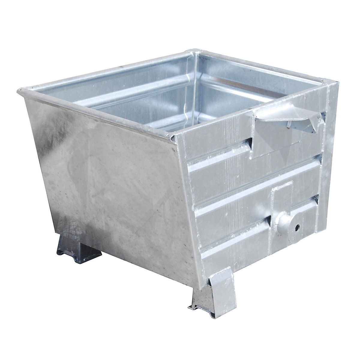 Basculador empilhável – eurokraft pro, volume 0,3 m³, galvanizado a fogo conforme EN ISO 1461-0