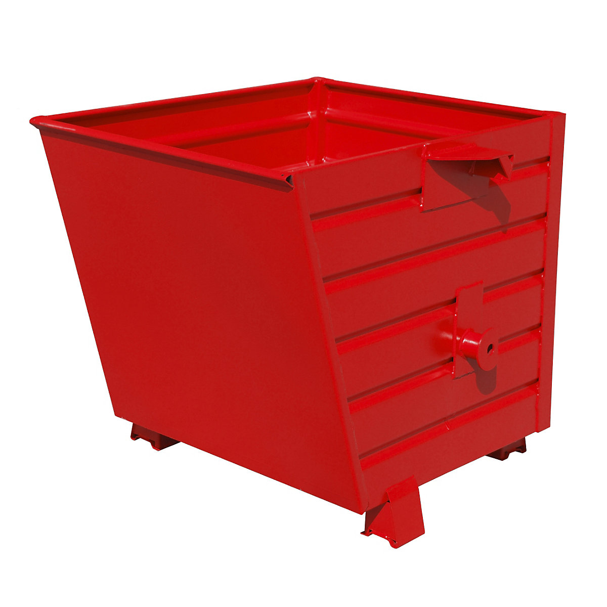 Basculador empilhável – eurokraft pro, volume 0,55 m³, vermelho fogo RAL 3000-0