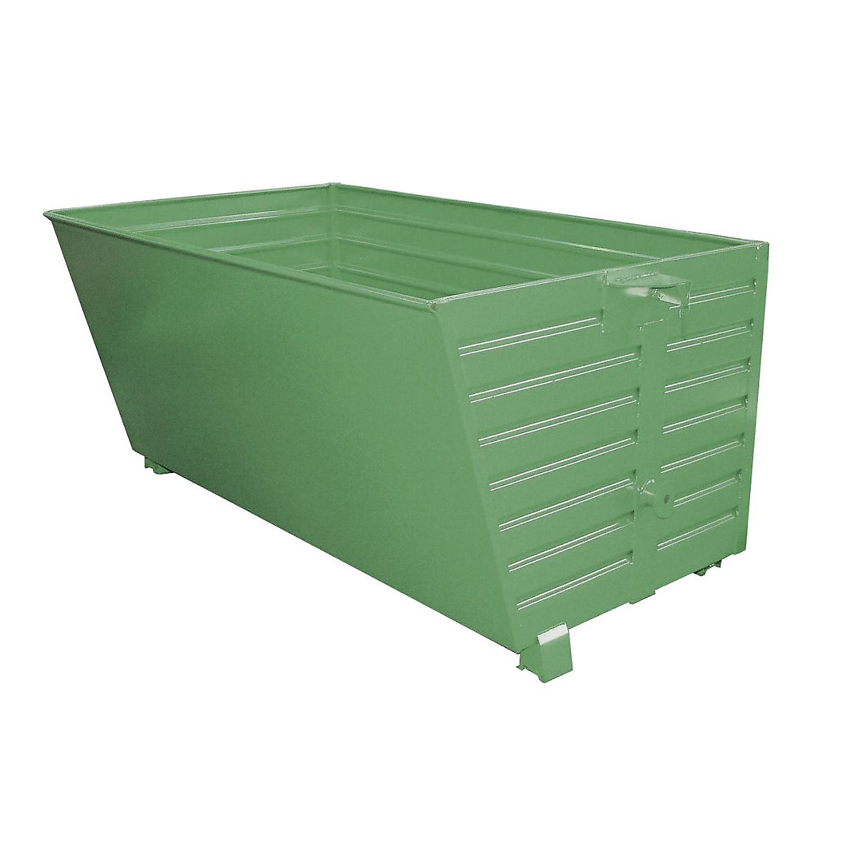 Basculador empilhável – eurokraft pro, volume 2 m³, verde RAL 6011-0