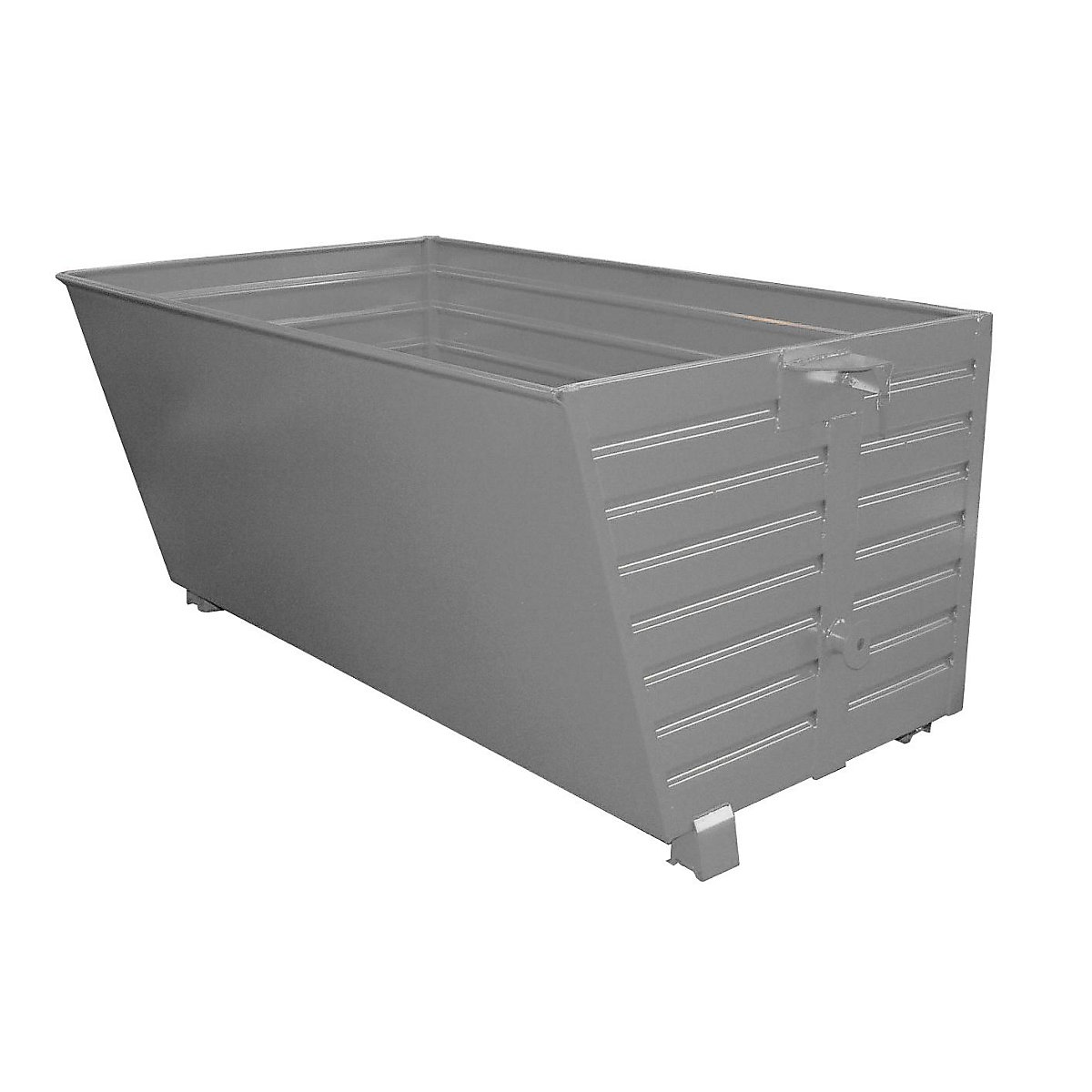 Basculador empilhável – eurokraft pro, volume 2 m³, cinzento RAL 7005-0