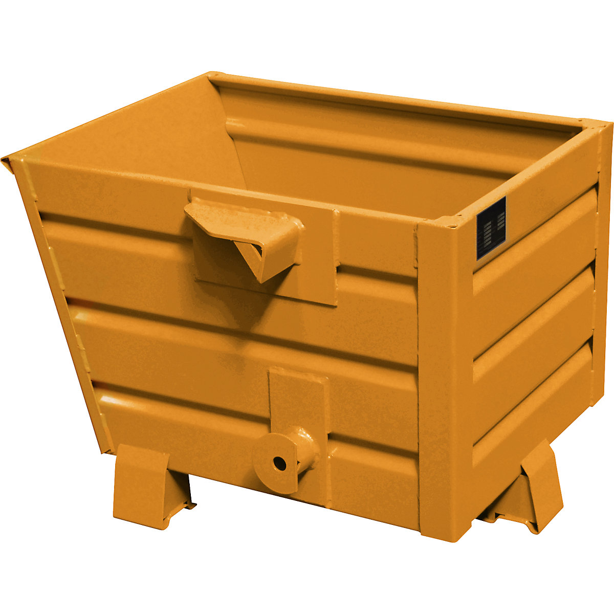Basculador empilhável – eurokraft pro, volume 0,3 m³, amarelo alaranjado RAL 2000-0