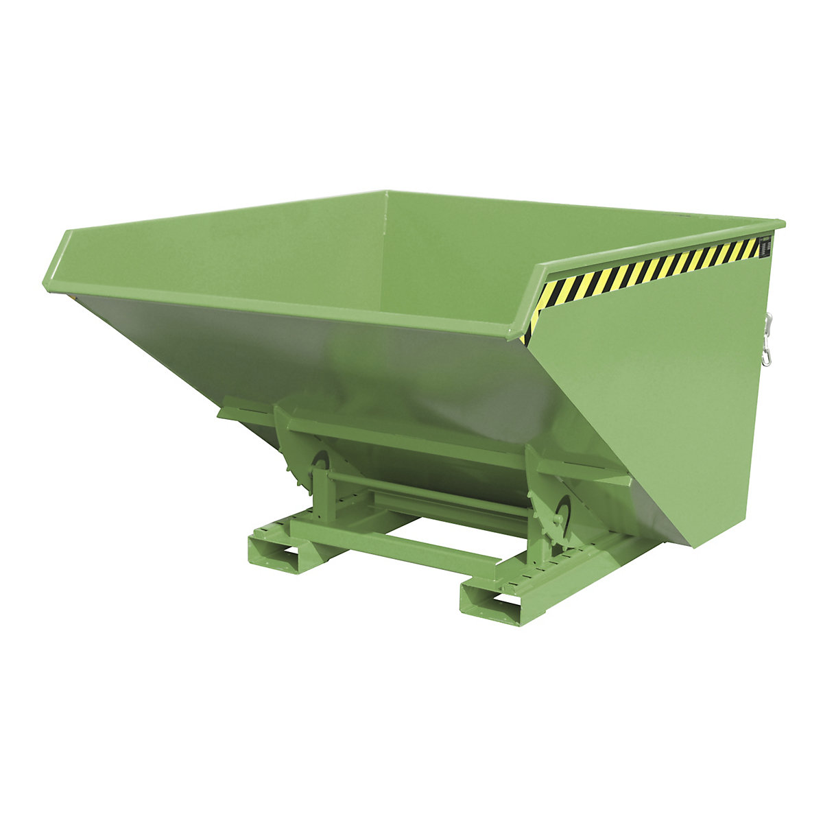 Recipiente basculante incl. mecanismo de movimentação – eurokraft pro, volume 1,7 m³, CxLxA 1720 x 1570 x 1103 mm, verde-0