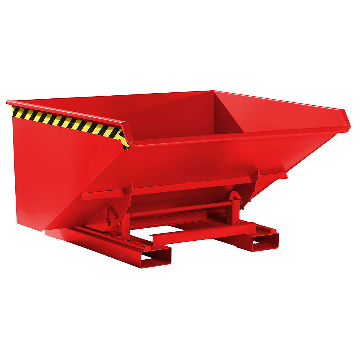 Recipiente basculante incl. mecanismo de movimentação – eurokraft pro, volume 0,9 m³, CxLxA 1260 x 1570 x 835 mm, vermelho-0