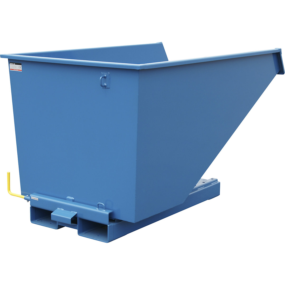 Recipiente basculante para cargas pesadas, capacidade de carga 2500 kg, azul, capacidade 1,1 m³-0