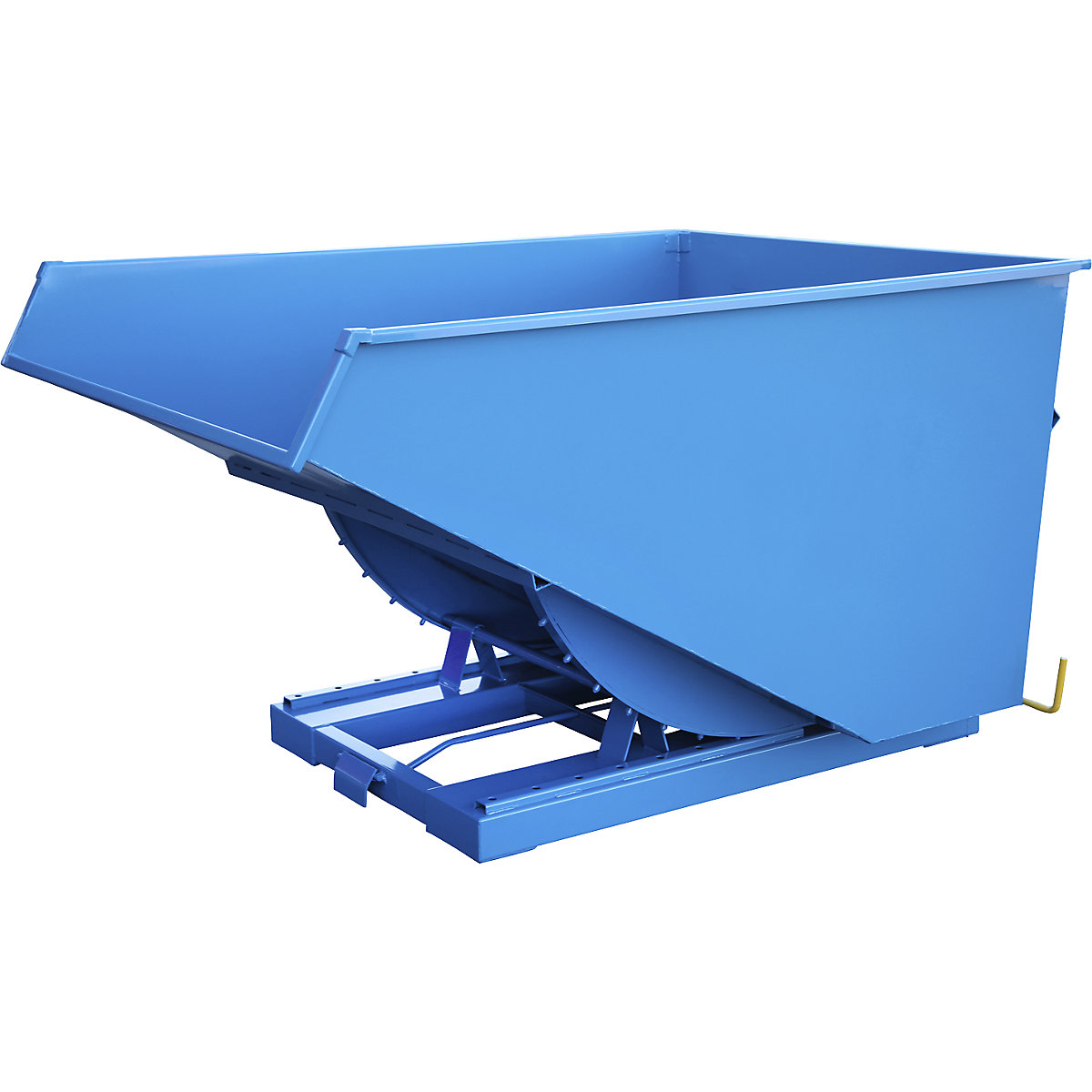 Recipiente basculante para cargas pesadas, capacidade de carga 2500 kg, azul, capacidade 2 m³-0