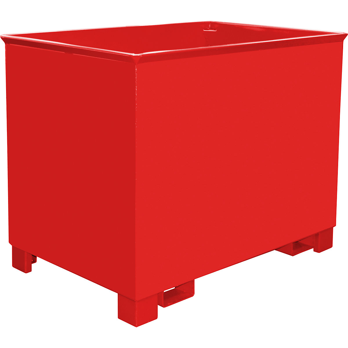 Recipiente coletor para comboios logísticos – eurokraft pro, CxLxA 840 x 1240 x 975 mm, vermelho fogo-0