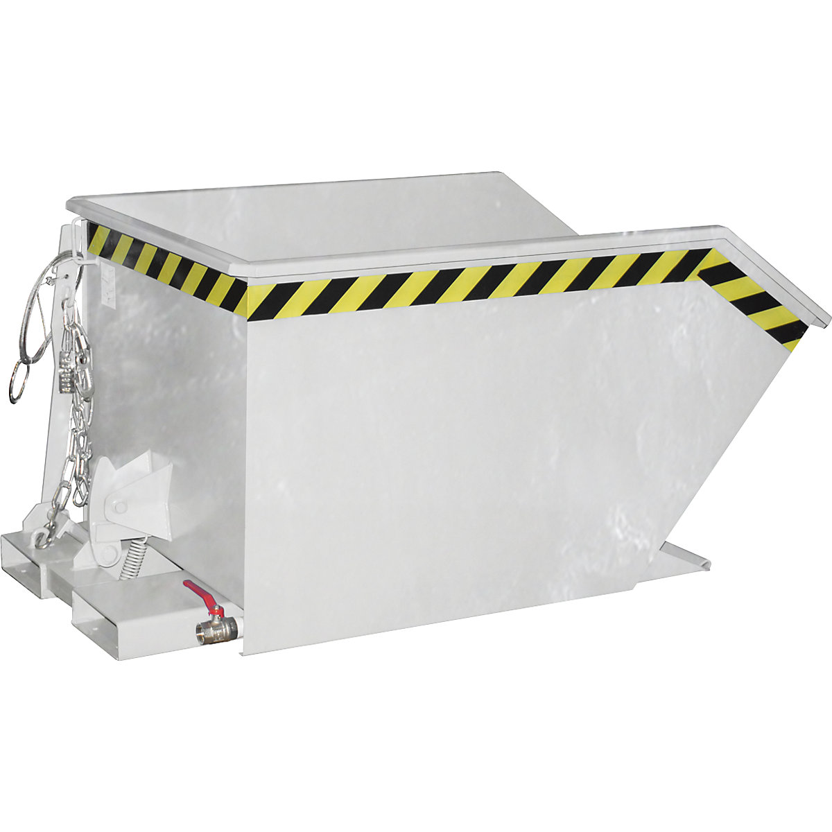 Recipiente para aparas GU-E – eurokraft pro, capacidade 0,5 m³, galvanizado a fogo-0