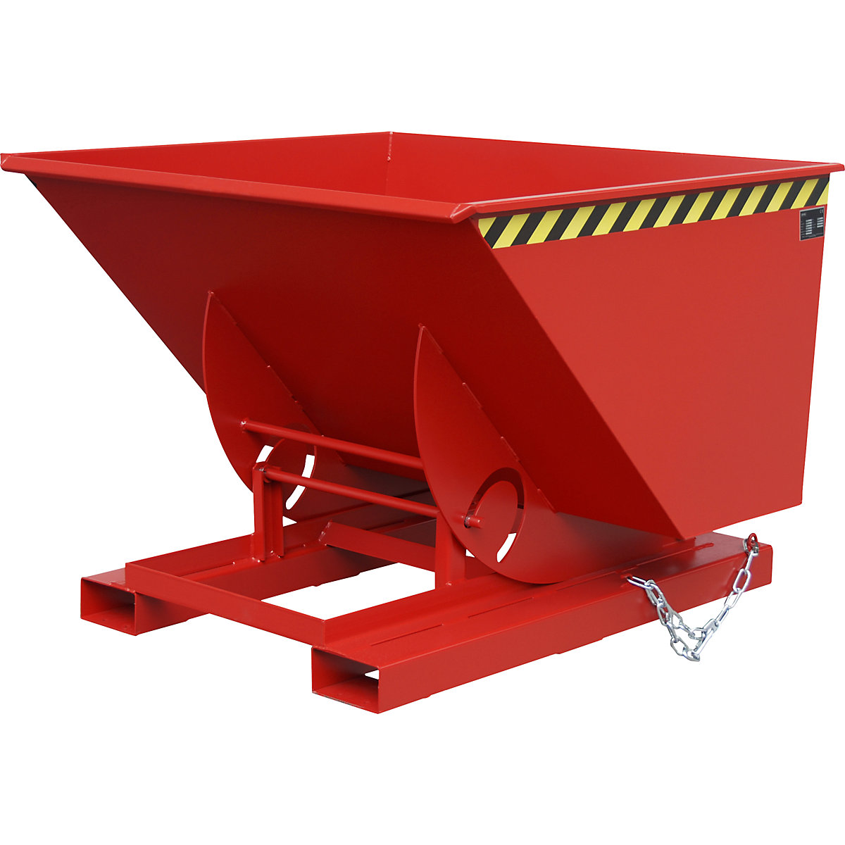 Recipientes basculantes compactos – eurokraft pro, volume 1 m³, vermelho fogo-0