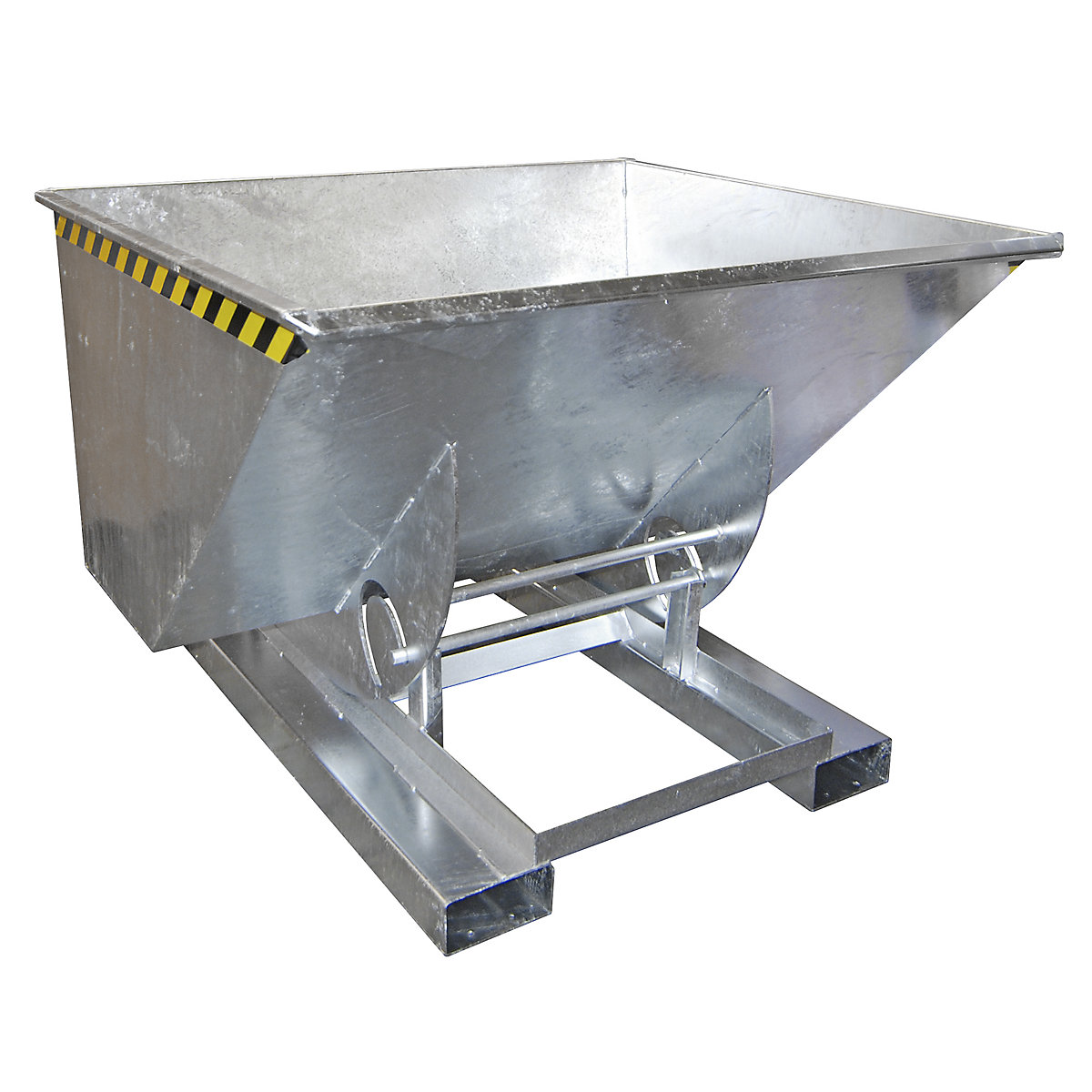 Recipientes basculantes compactos – eurokraft pro, volume 1 m³, galvanizado-0