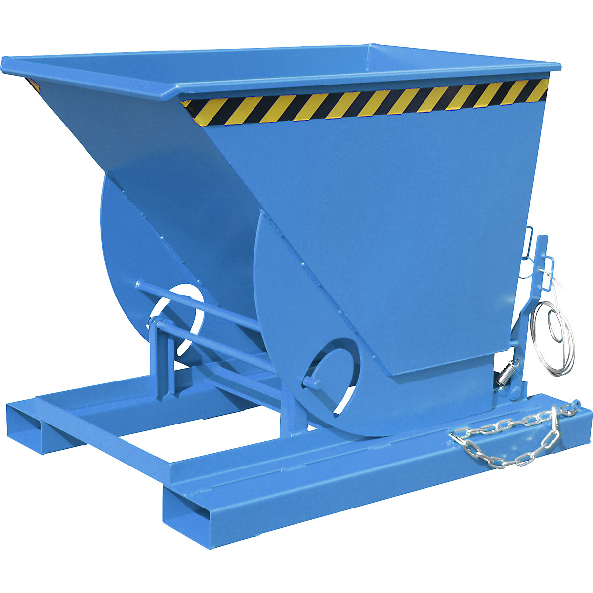 Recipientes basculantes compactos – eurokraft pro, volume 0,75 m³, azul claro-0