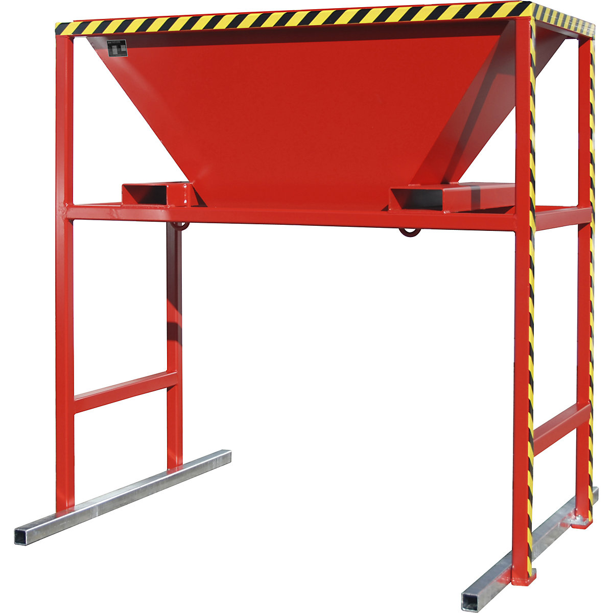 Dispositivo de enchimento – eurokraft pro, CxLxA 1700 x 1980 x 2050 mm, com suporte móvel, vermelho fogo-0