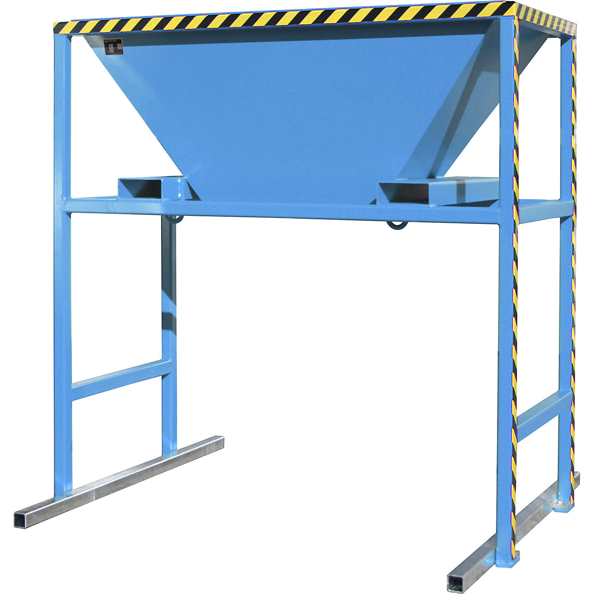 Dispositivo de enchimento – eurokraft pro, CxLxA 1700 x 1980 x 2050 mm, com suporte móvel, azul claro-0