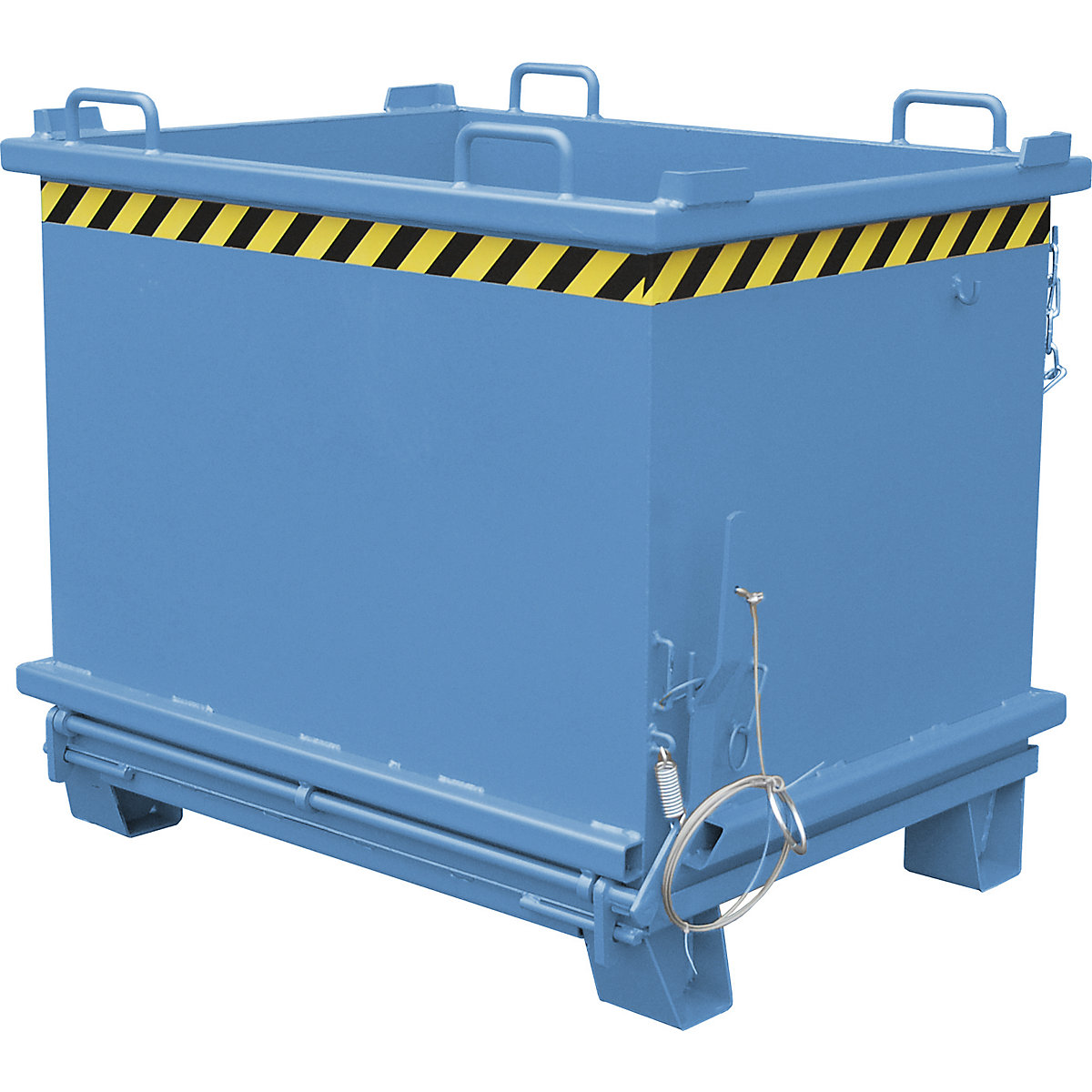 Recipiente com fundo de abrir SB – eurokraft pro, volume 1 m³, capacidade de carga 2000 kg, azul claro-0