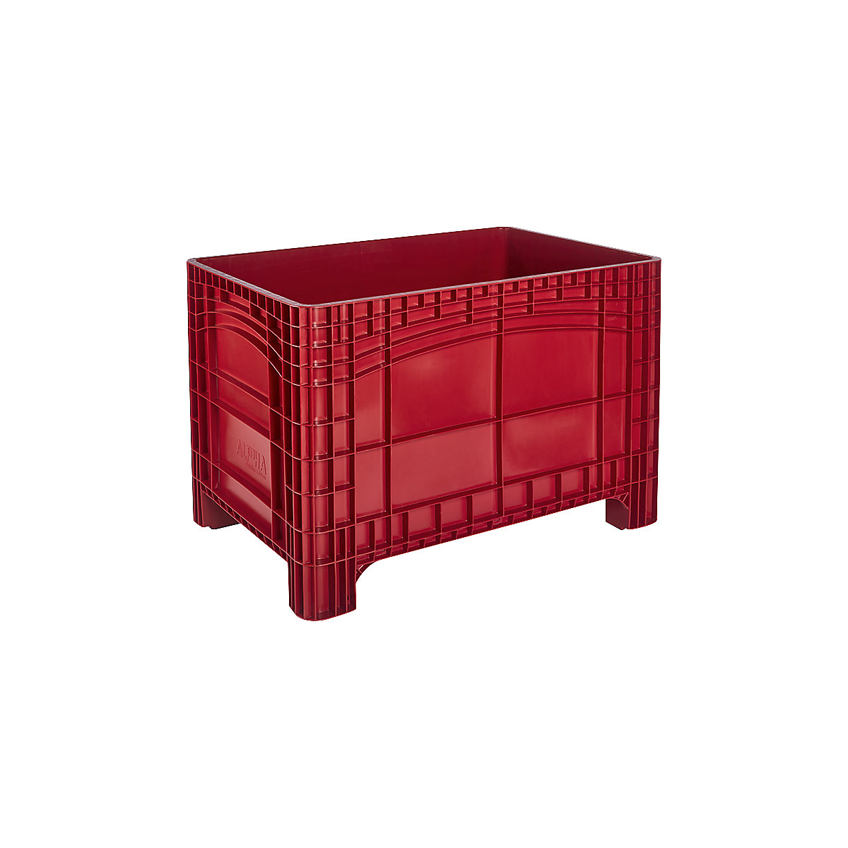 Recipiente grande, capacidade 535 l, 4 pés, vermelho-0