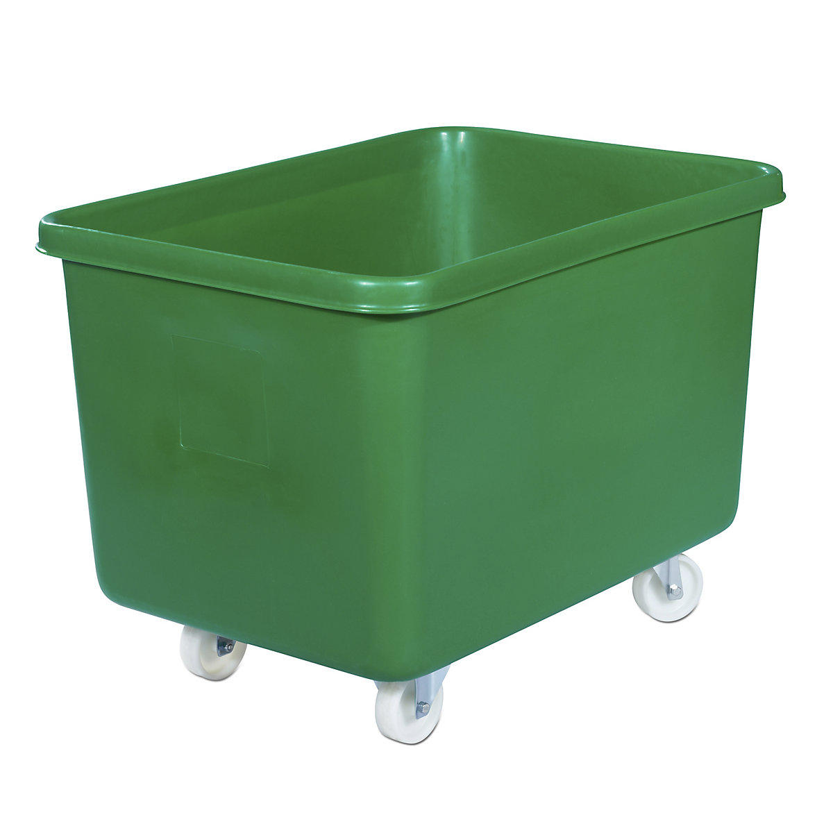 Recipientes retangulares em polietileno, móvel, capacidade de 340 l, verde-0