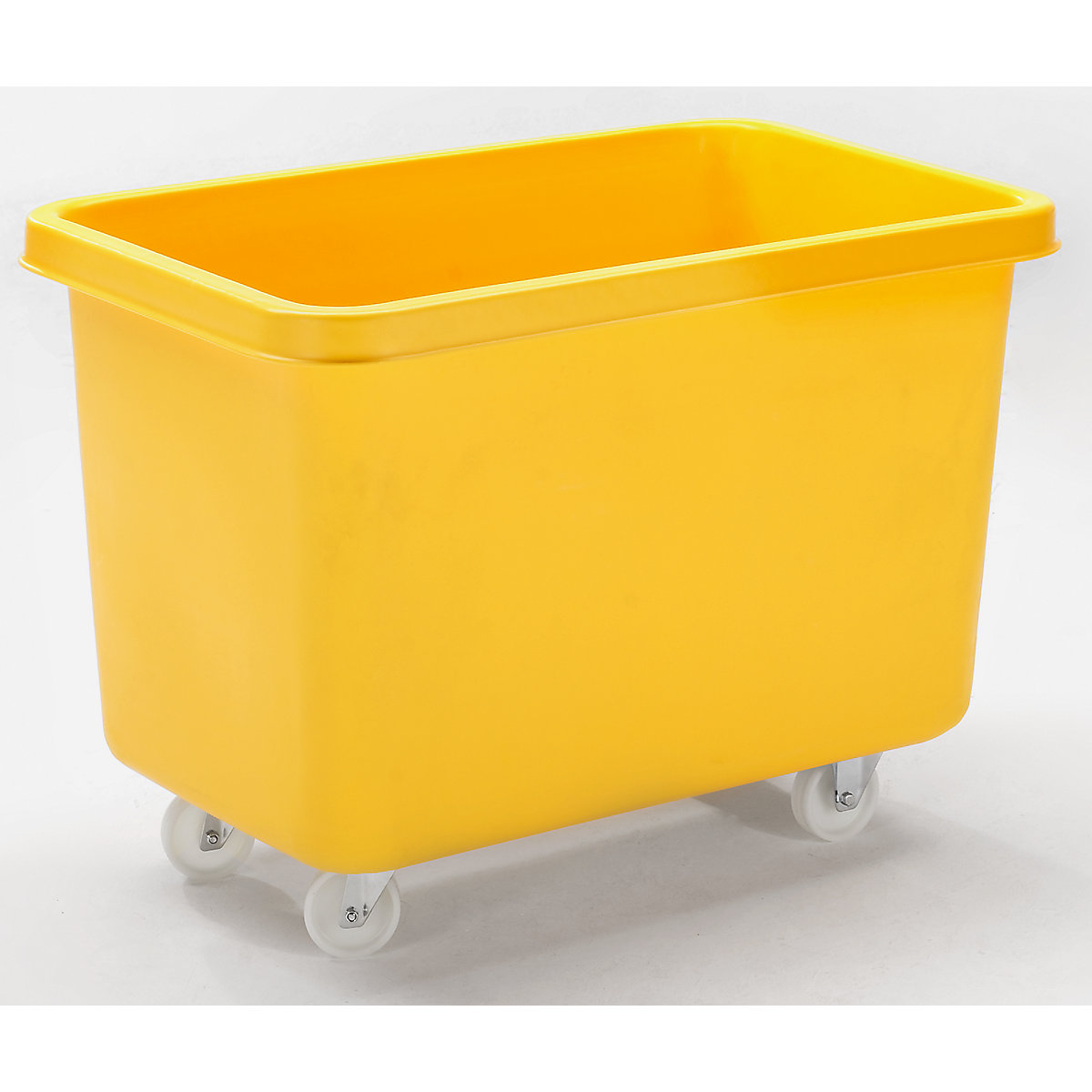 Recipientes retangulares em polietileno, móvel, capacidade de 340 l, amarelo-0