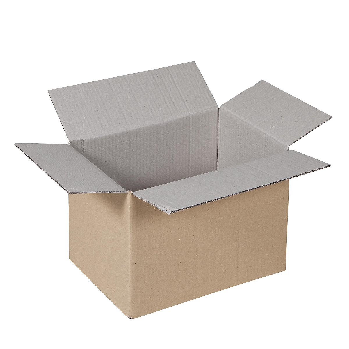 Caixa de cartão dobrável, FEFCO 0201, em papelão simples, dimensões interiores 350 x 230 x 240 mm, UE de 50 unid.-5