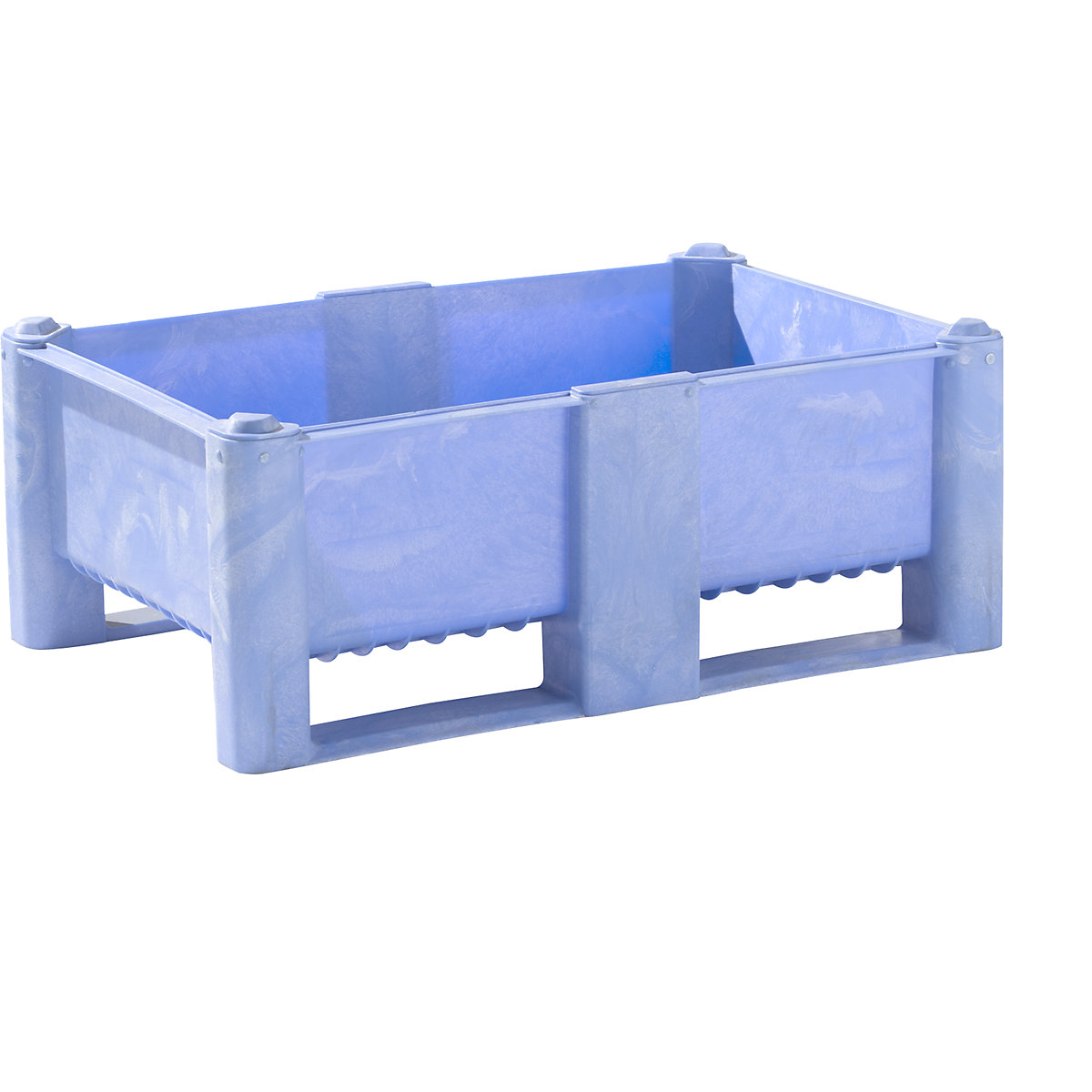 Recipiente grande de polietileno, capacidad 240 l, 2 listones de deslizamiento y 6 pies, a partir de 1 unid.-0