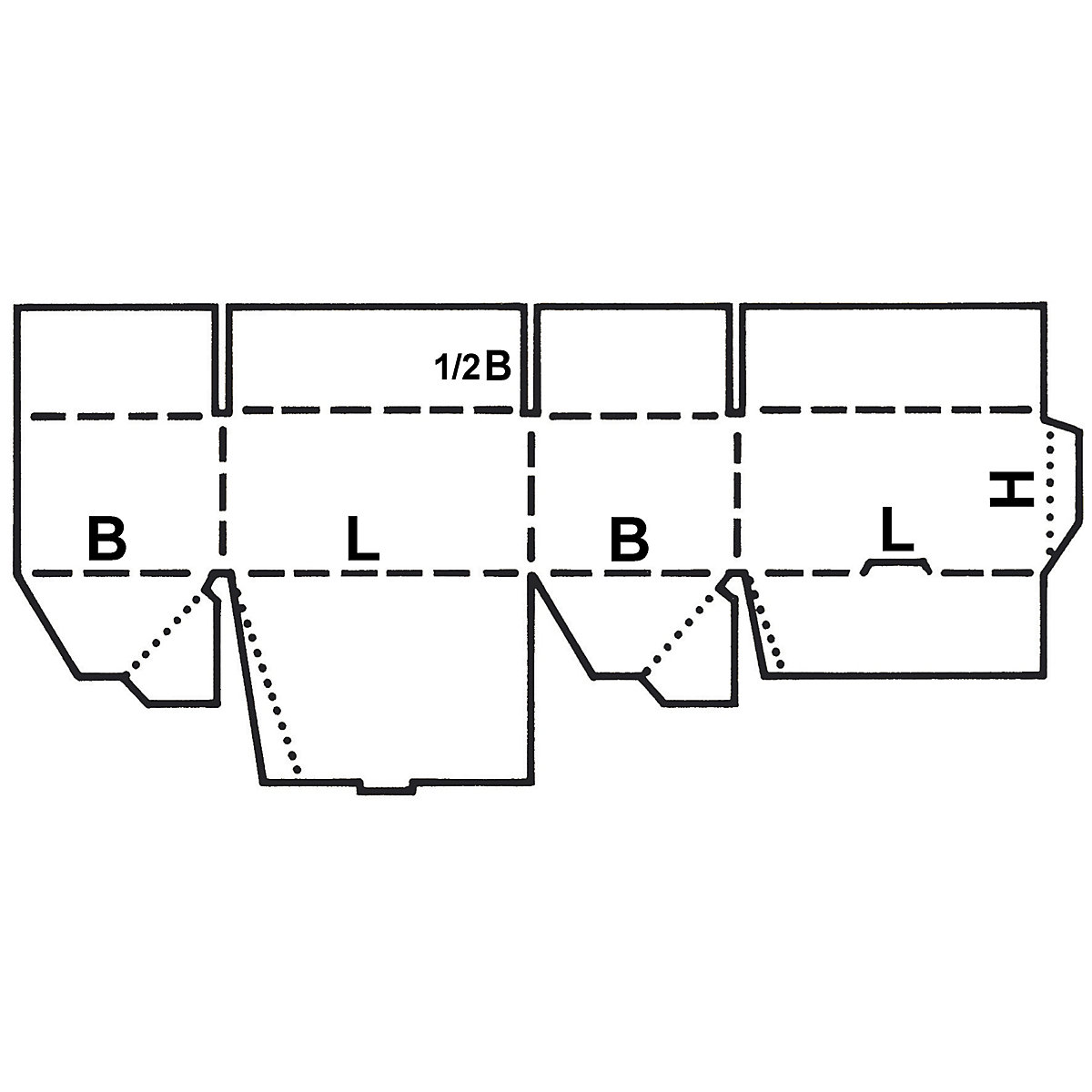 Caja plegable de cartón SPEEDBOX – eurokraft basic (Imagen del producto 2)-1