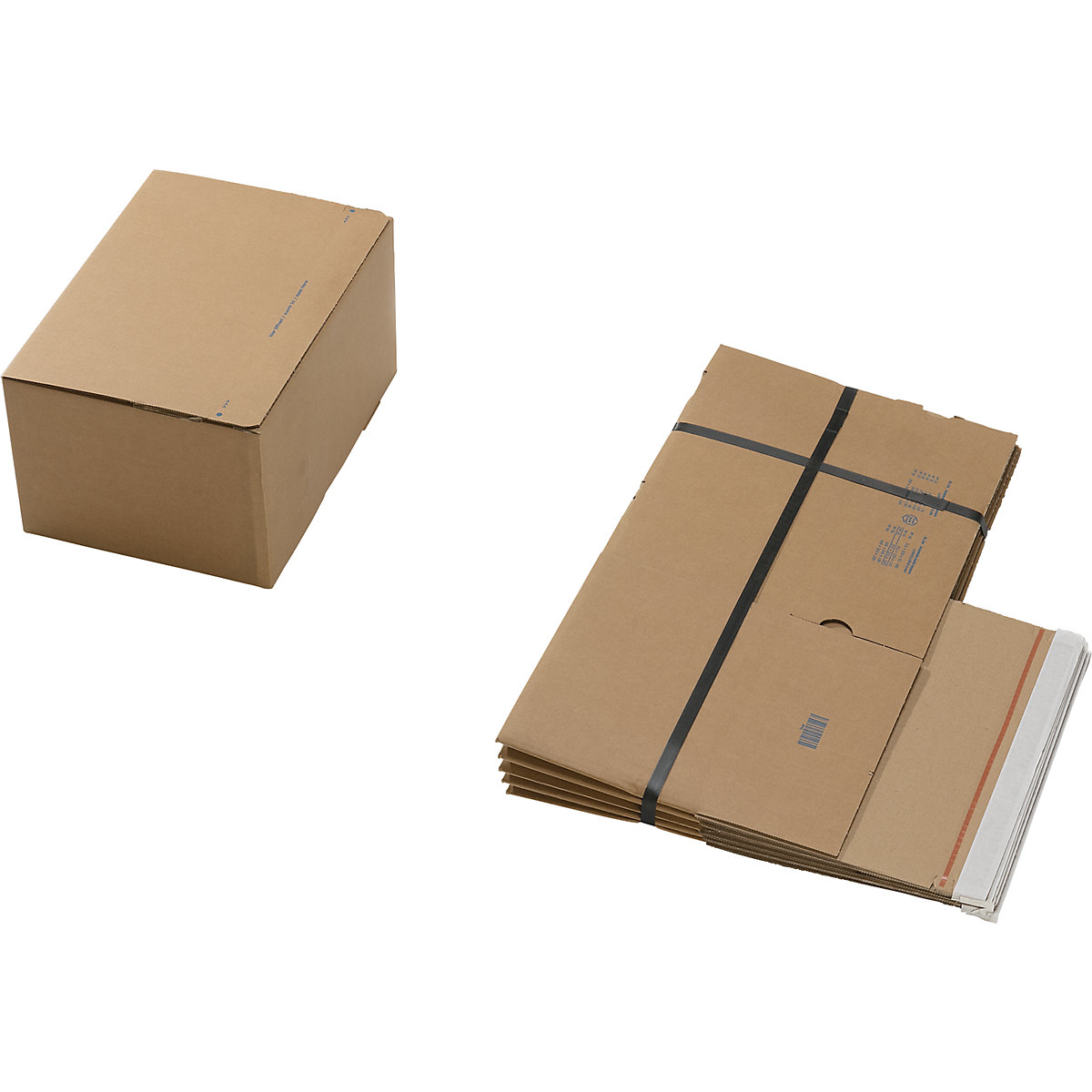 Cajas para envíos, con fondo preparado para montaje rápido y cierre autoadhesivo, dimensiones interiores L x A x H 310 x 230 x 160 mm, UE 100 unid.-4