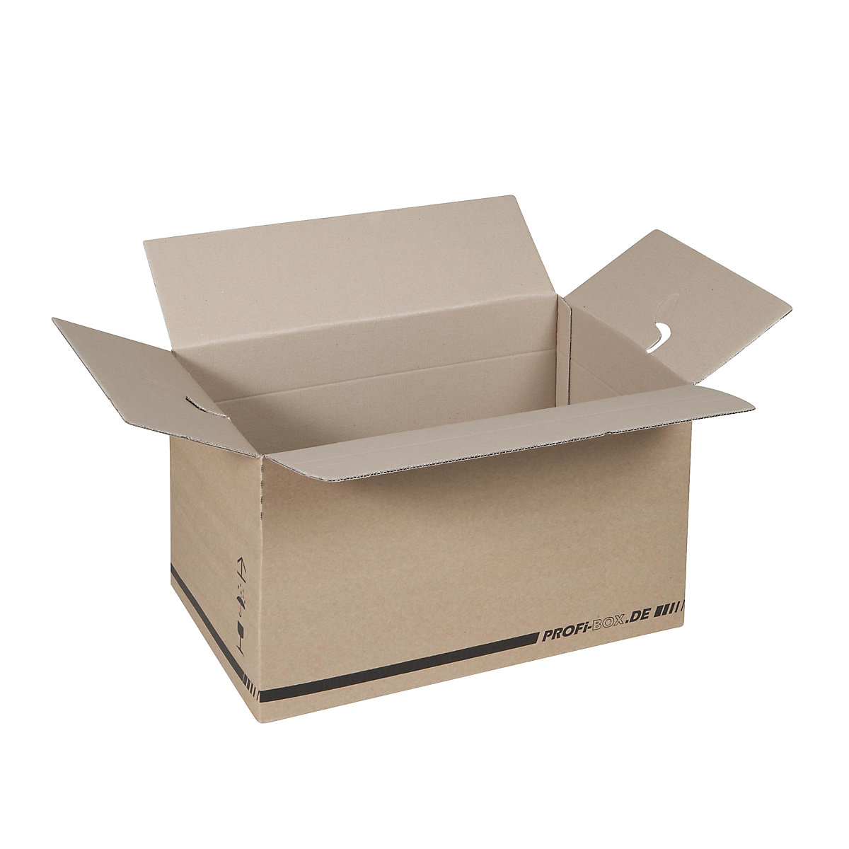 Cajas para uso profesional, de cartón ondulado de 2 capas, dimensiones interiores 476 x 276 x 272 mm, FEFCO 0701, UE 50 unid.-3
