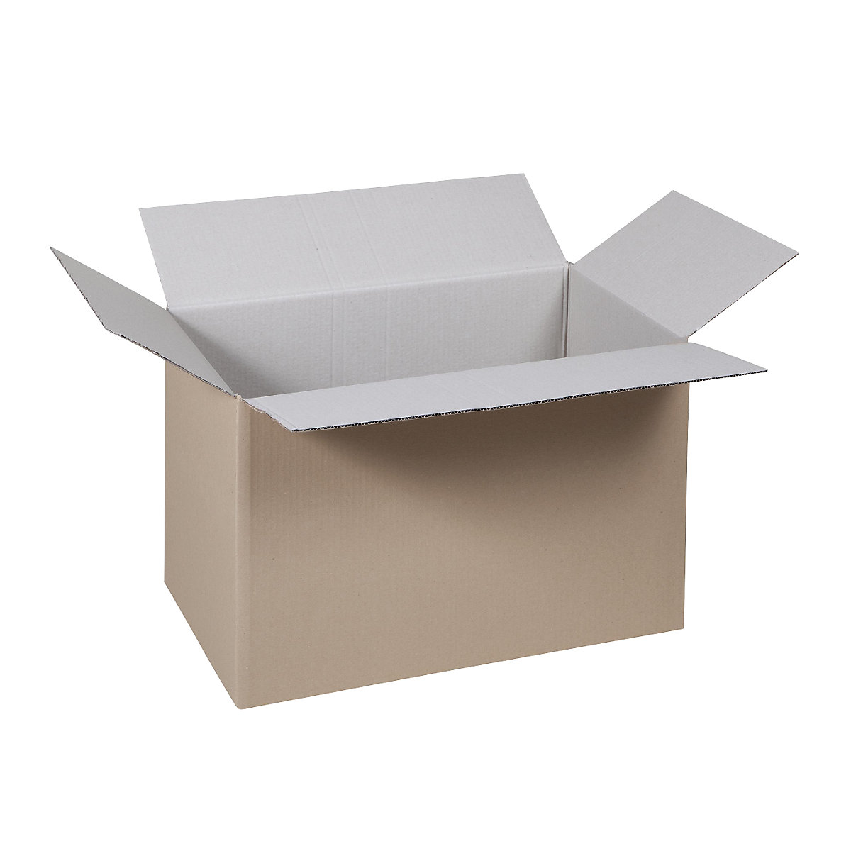 Caja plegable, FEFCO 0201, de cartón ondulado simple, dimensiones interiores 550 x 330 x 350 mm, UE 50 unid.-19
