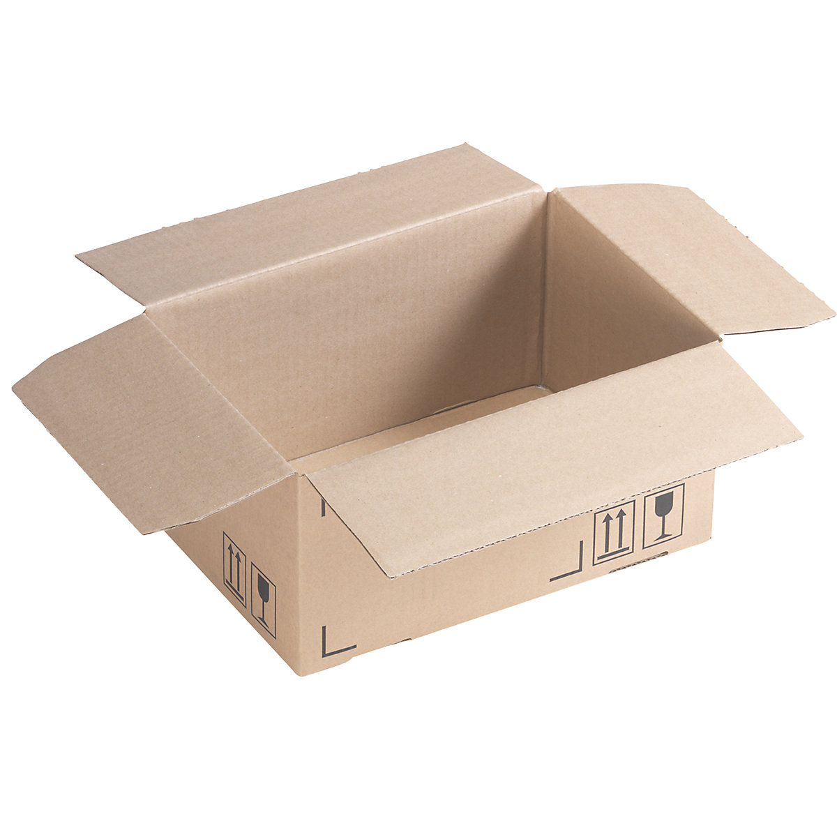 SPEEDBOX folding cardboard box – eurokraft basic, single fluted, pack of 50, LxWxH 265 x 180 x 130 mm-2