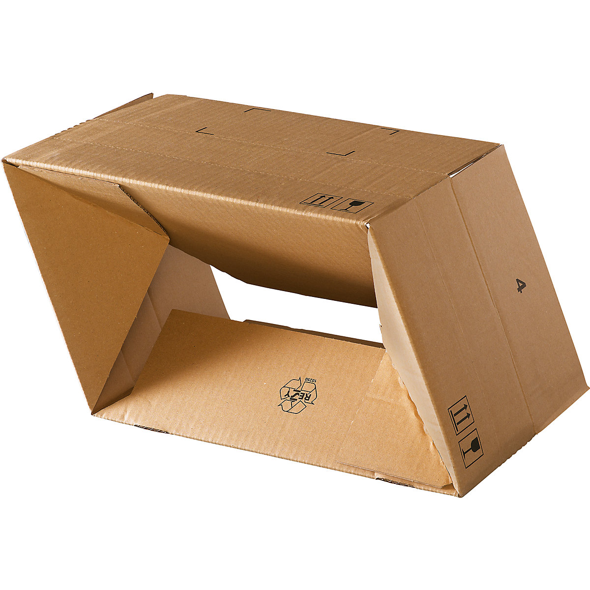 SPEEDBOX folding cardboard box – eurokraft basic (Product illustration 10)-9