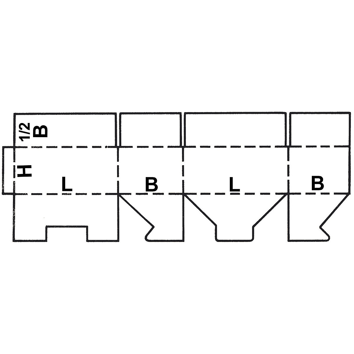 SPEEDBOX folding cardboard box – eurokraft basic (Product illustration 12)-11